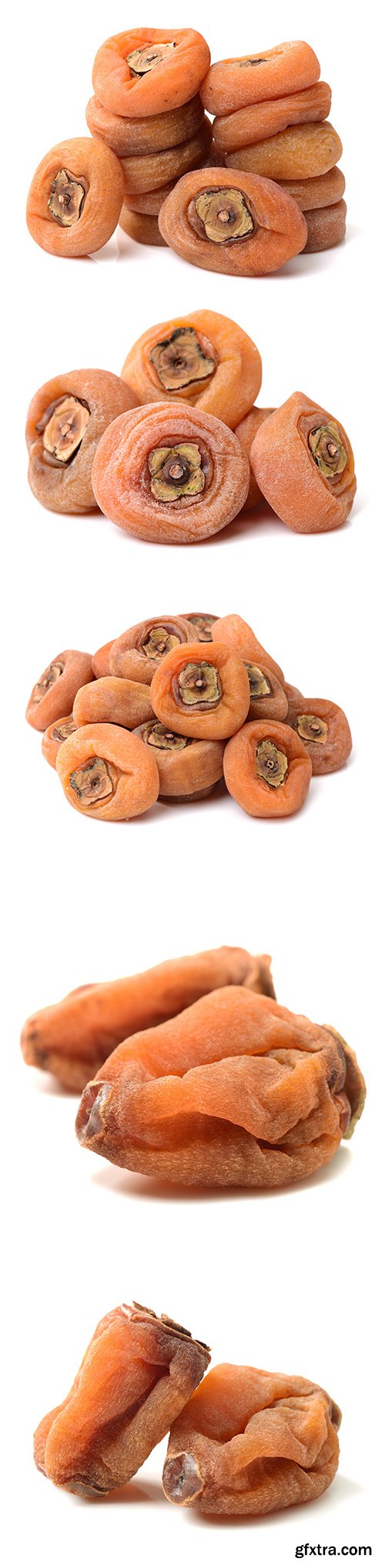 Dried Persimmon Isolated - 9xJPGs