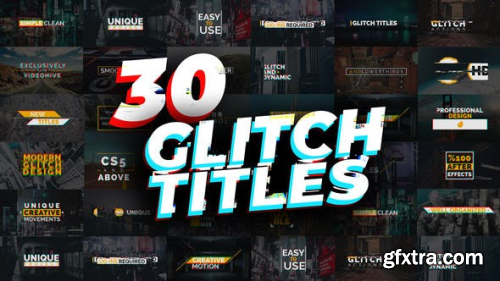 VideoHive Glitch Titles 17463733