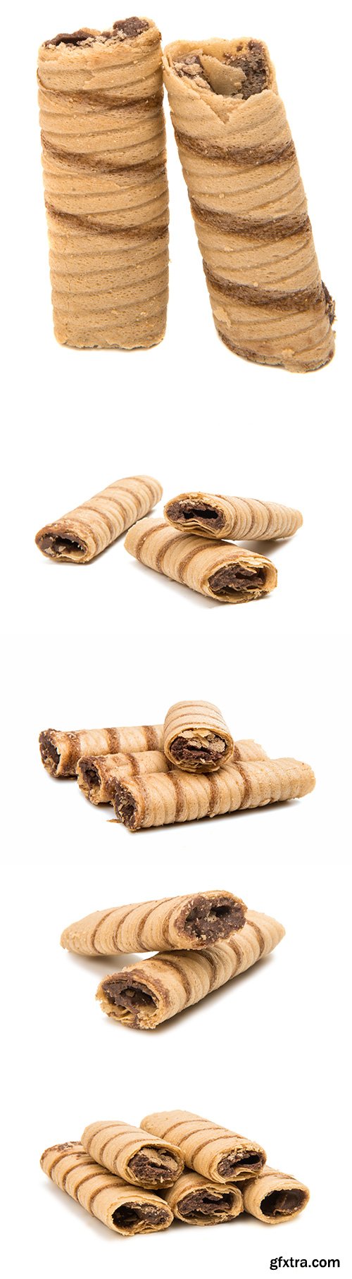 Wafer Rolls With Chocolate-1 Isolated - 11xJPGs