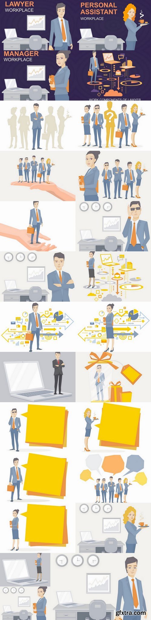 Business people vector image 25 Eps