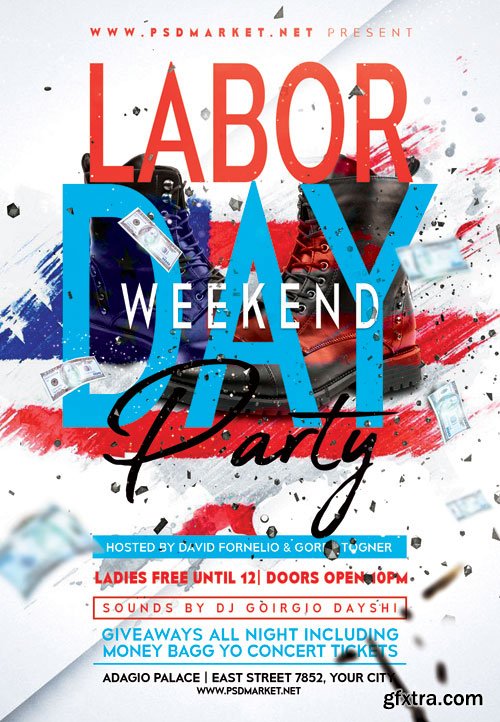LABOR DAY PARTY FLYER – PSD TEMPLATE