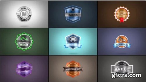 Badge Title And Logo Pack - After Effects 222714