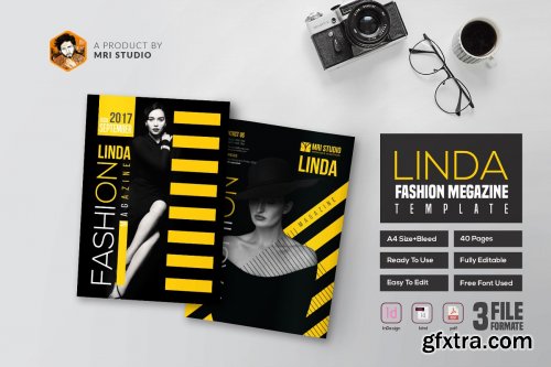 CreativeMarket - Linda Fashion Megazine Template 1757083