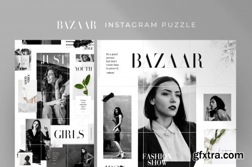 CreativeMarket - Bazaar - Instagram puzzle 3784936