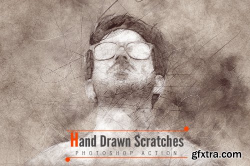 Hand Drawn Scratches Photoshop Actions
