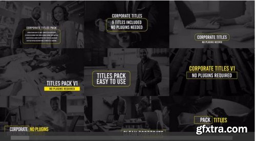 Corporate Titles Pack V1 - After Effects 237470