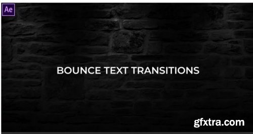Bounce Text Transitions Presets - After Effects 226805