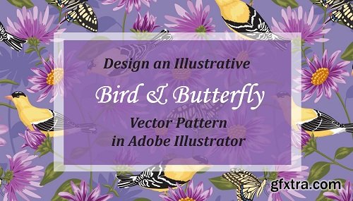 Create an Illustrative Bird & Butterfly Vector Pattern in Adobe Illustrator