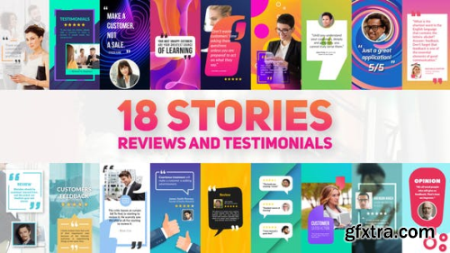 VideoHive Reviews And Testimonials Insta Pack 23838431