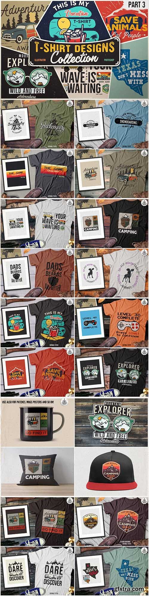 T-Shirt Designs Retro Collection. Part 3