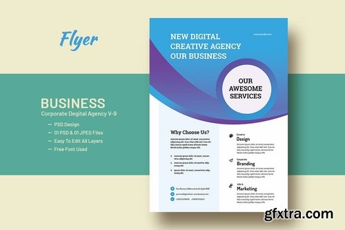 Business And Corporate Digital Agency Flyer V-9