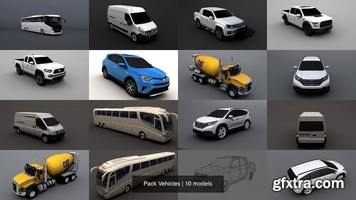 Cgtrader - Pack Vehicles 3D Model Collection