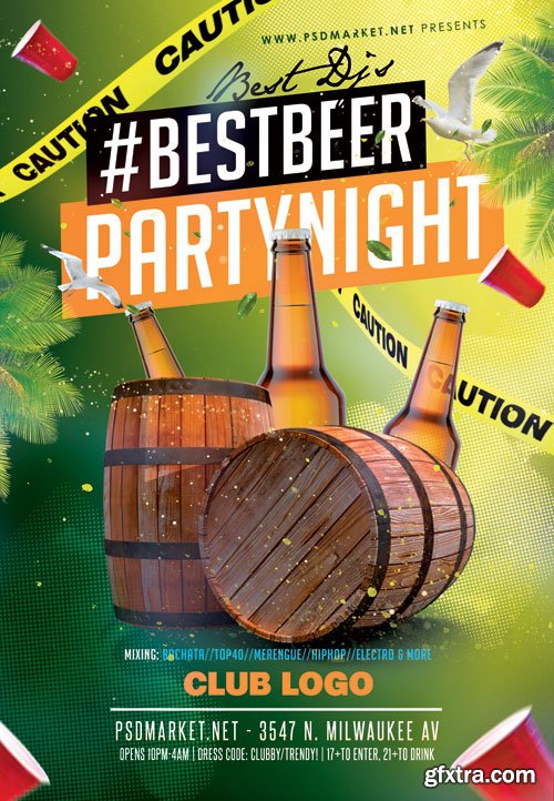 BEER PARTY FLYER – PSD TEMPLATE
