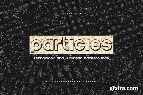 Particles. Technology and Futuristic Backgrounds