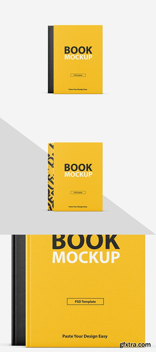 Textured Book Cover Mockup 257928192