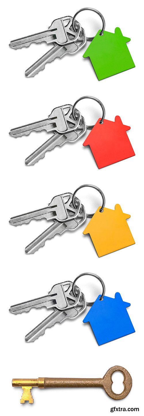 House Keys Isolated - 6xJPGs