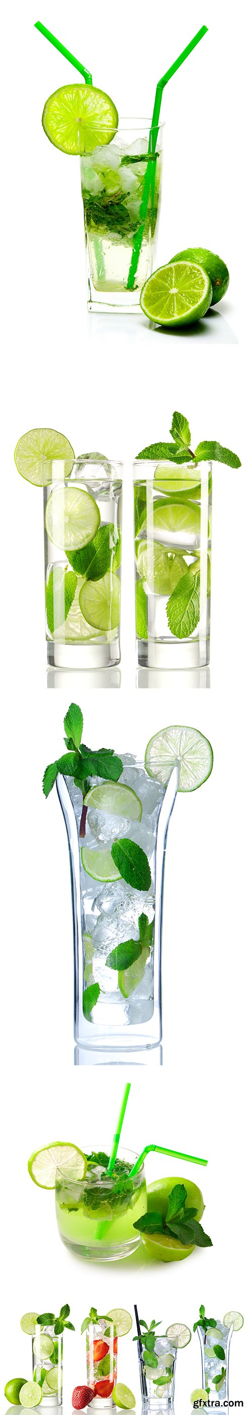 Mojito Cocktail Isolated - 15xJPGs