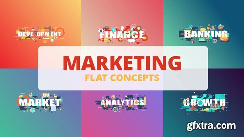 Marketing - Word Flat Concept 221177