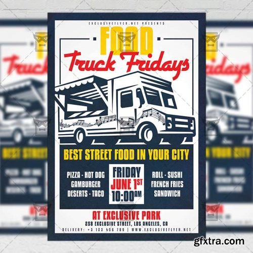 Food Truck Fridays – Business A5 Template