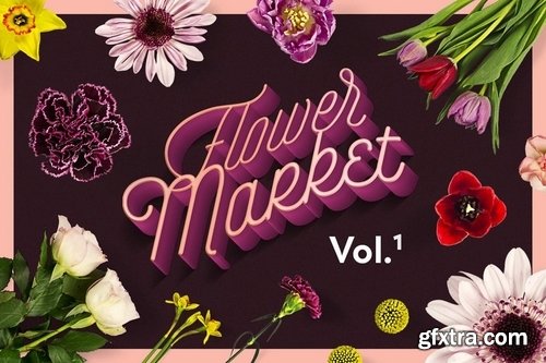 Flower Market Clipart Collection