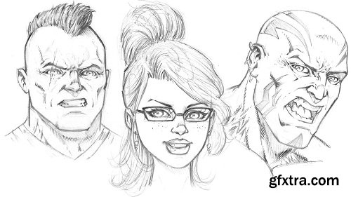 Drawing Comic Style Faces Using Traditional Art Supplies