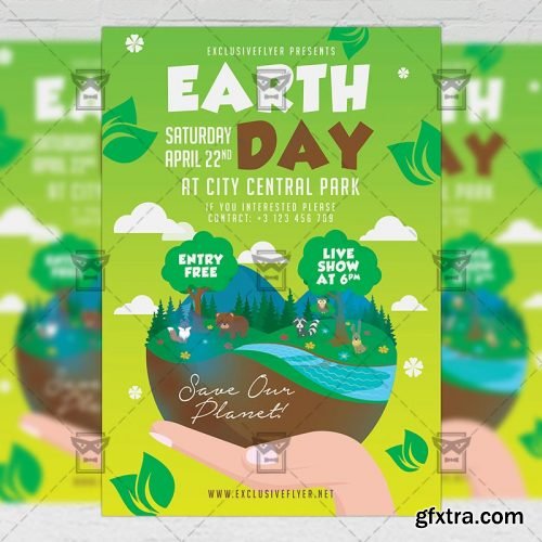 Mother Earth Day Celebration Flyer – Seasonal A5 Template