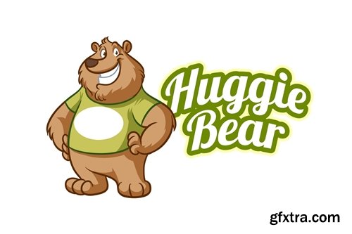 Friendly Bear Mascot Logo