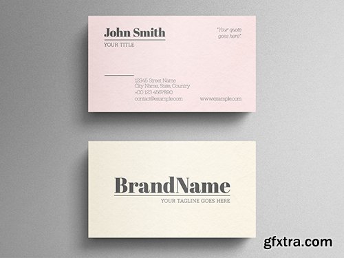 Simple Typographic Business Card Layout 271838727