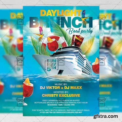 Daylight Brunch Flyer – Seasonal A5 Template