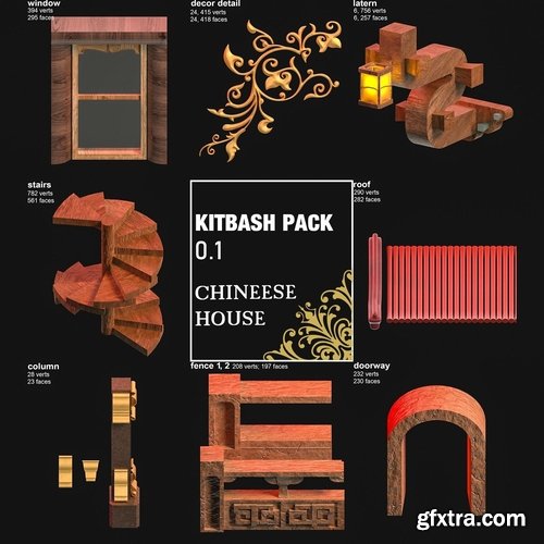 Cgtrader - Ultimate kitbash pack 3D model