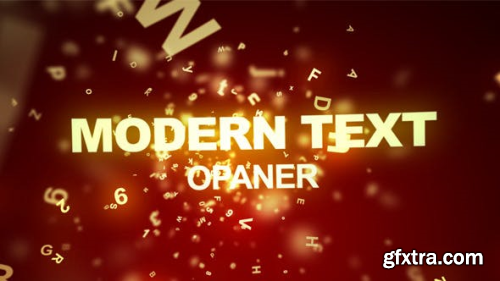 VideoHive Modern Text Opener 3547691