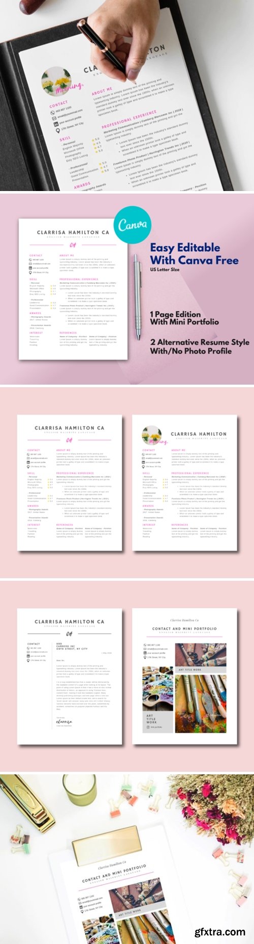 Resume and CV Template + Mini Portfolio 1508724