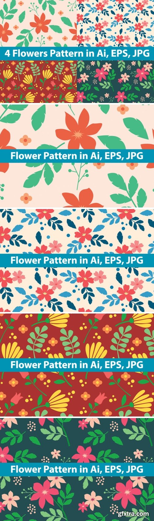 Flowers Pattern Bundle 1511477