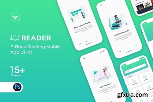 E-Book Mobile App UI Kit