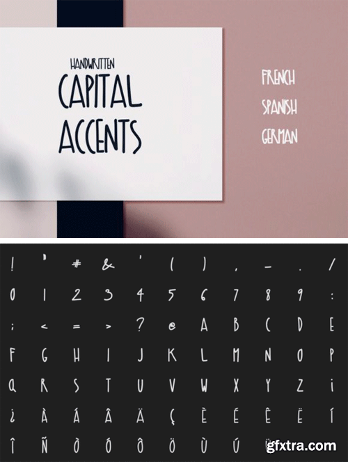 Capital Accents Font