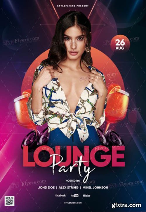Lounge Party V1 2019 PSD Flyer Template