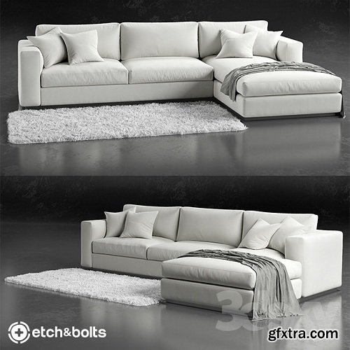 Etch&Bolts Eudora L-Shaped Sofa
