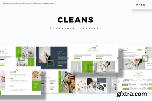 Cleans Powerpoint Google Slides and Keynote Templates