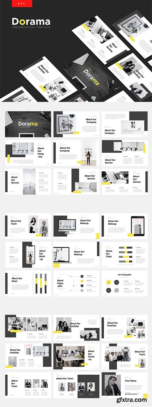 Dorama - Corporate Powerpoint, Keynote and Google Slides Templates