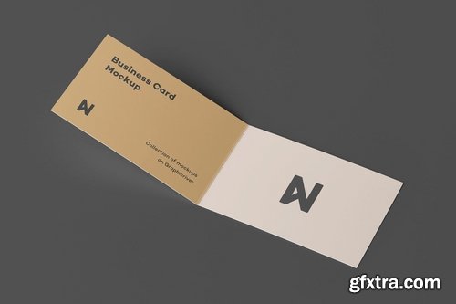 Square Business Card Mock-up