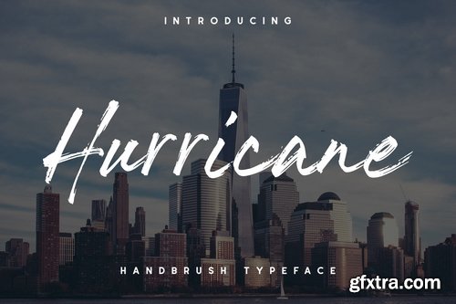 The Hurricane Handbrush Font