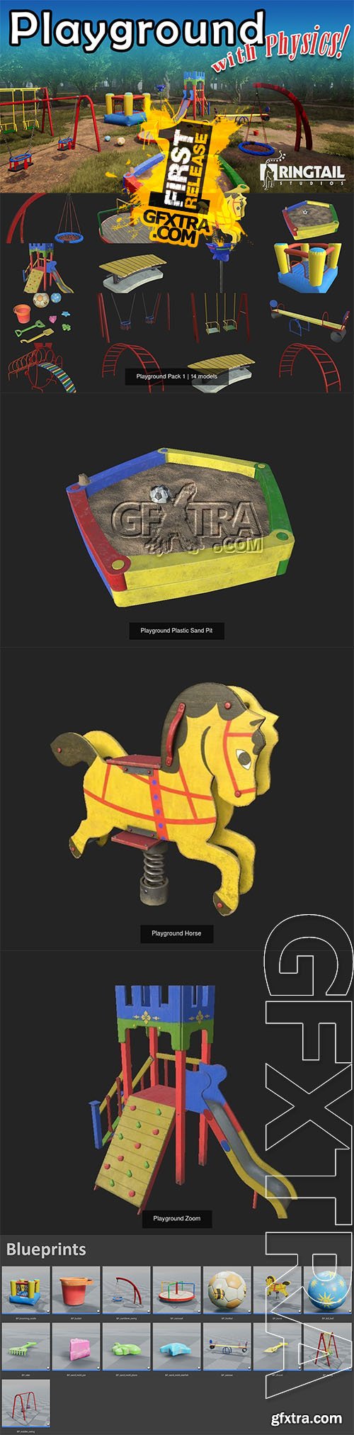 Cgtrader - Playground Pack 1 3D Model Collection