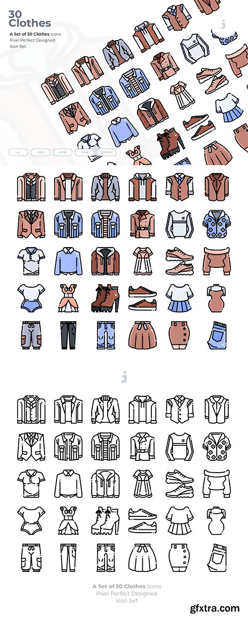 30 Clothes Icons