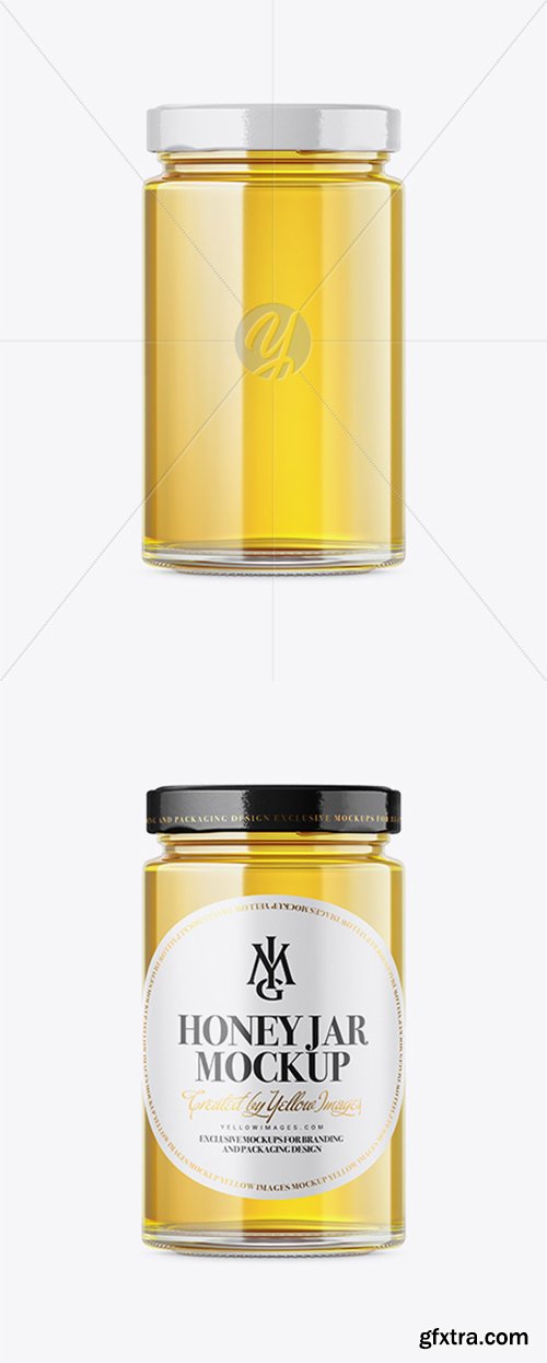 Pure Honey Jar Mockup 34579