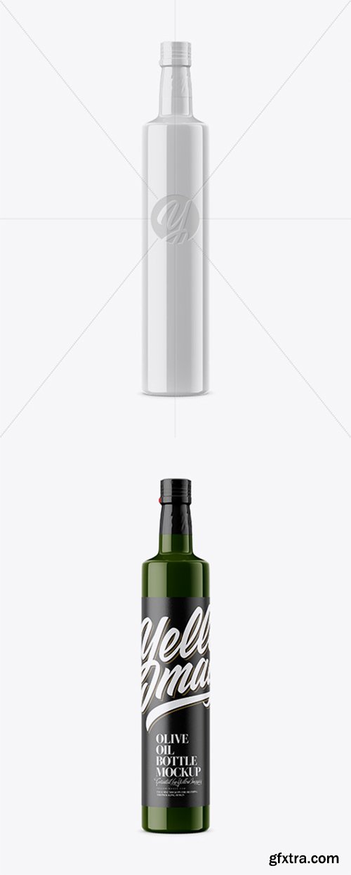 Glossy Olive Oil Bottle Mockup 36795