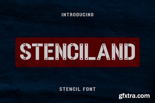 STENCILAND Font
