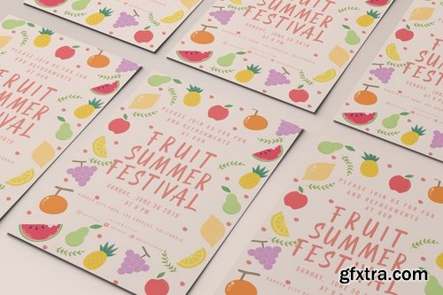 Fruit Summer Festival Flyer