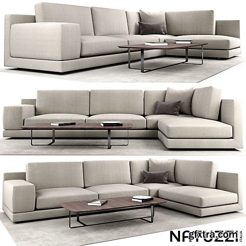 Natuzzi agora Sofa 3D model