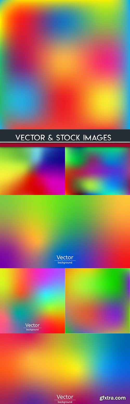 Gradient blurry abstract multicolor background