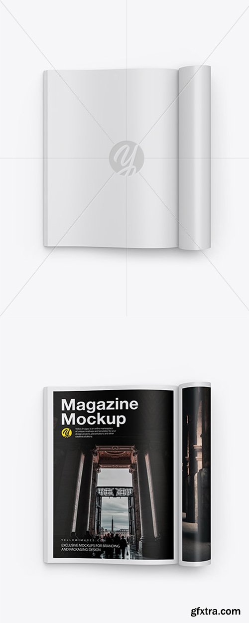 Matte A4 Magazine Mockup 43243